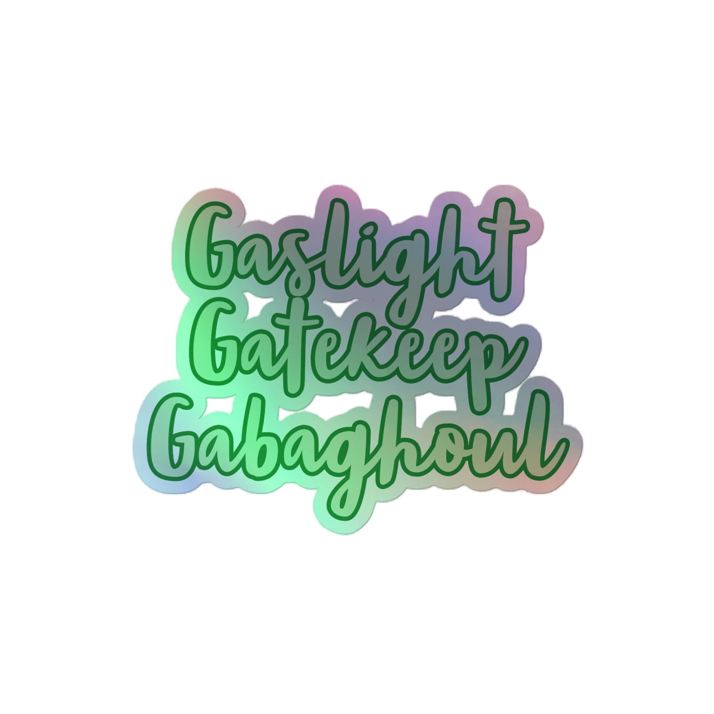 GGG holographic stickers
